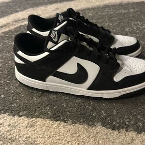 Nike panda dunks. Size 7. Hardly worn.